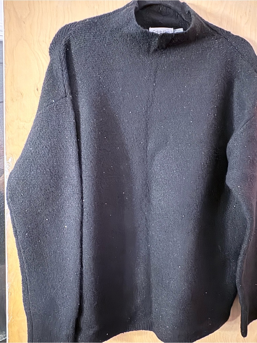 Calvin Klein Black Mock Neck Sweater